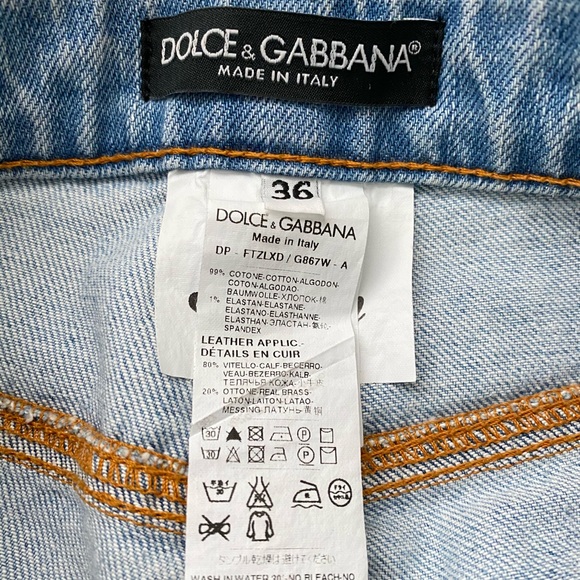 DOLCE&GABBANA Light Blue Jeans Sz 36 - Picture 4 of 6